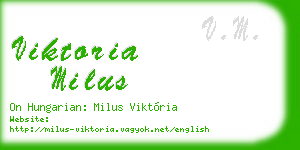 viktoria milus business card